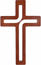Nowoczesny krzyż wiszący z wycięciami 30 cm