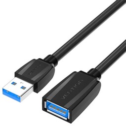 VENTION Kabel VAS-A45-B300 USB-A-USB-A 3m (czarny)