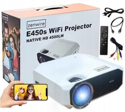 Zenwire - Mini ProjektorFull HD Bluetooth do telefonu