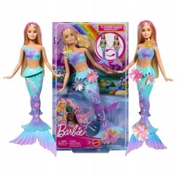Barbie lalka Magiczna syrenka kwiatowa