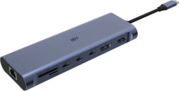 Adapter wieloportowy ISY IAD-1036 13w1 USB-C - 4x