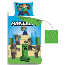 Komplet pościeli MINECRAFT Pościel dziecięca 140x200 cm Crepper
