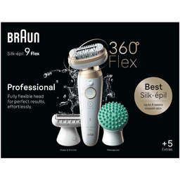 Braun Silk epil 9 Flex 9-071 3D, Biały/Złoty