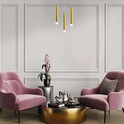 LAMPA wisząca GOLDIE ML5713 Milagro metalowa OPRAWA tuba