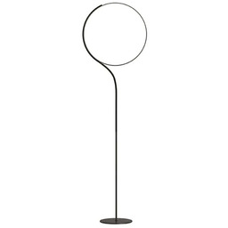 Lampa Podłogowa kdln, Poise, ściemnialny, czarny, salon, metal,