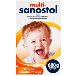 Multi-Sanostol Syrop wielowitaminowy dla dzieci, 600 g