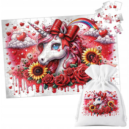 PUZZLE TRADYCYJNE - JEDNOROŻEC UNICORN KOŃ - 110