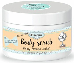 Naturalny Peeling Cukrowy, Pomarańczowy Sorbet, Nacomi, 125g