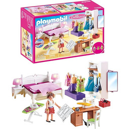 PLAYMOBIL Dollhouse 70208 Sypialnia z kącikiem do szycia,