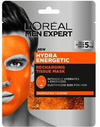 L''OREAL_Men Expert Hydra Energetic Recharging Tissue Mask energetyzująca