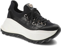 Czarne Sneakersy Carinii Modne Obuwie Damskie
