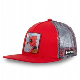 Czapka z daszkiem Capslab Marvel Deadpool szaro/czerwona uniwersalny