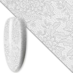 Folia transferowa do paznokci 80 cm White Nr