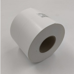 Etykieta papierowa ciągła (błyszcząca) z przecięciem na pół