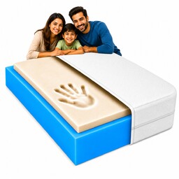Materac piankowy 110x200 z visco średnio twardy trwały