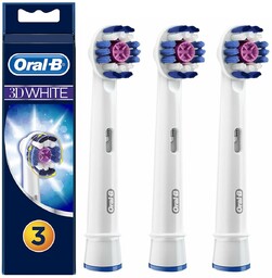 3X Oryginalne Końcówki Do Szczoteczki Oral-B 3D White