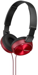 Słuchawki nauszne przewodowe Sony MDR-ZX310 Czerwone