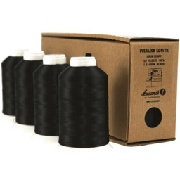 ŁUCZNIK Zestaw nici Elastic 04.066 Czarny (4 sztuki)