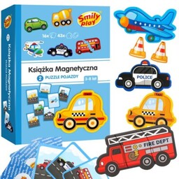 SMILY PLAY Zabawka edukacyjna Książka magnetyczna - Puzzle