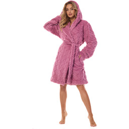 Szlafrok Geo Short 2401 Wiśniowy