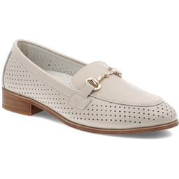 S.Barski Beżowe Półbuty Obuwie Damskie Na Obcasie