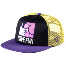 czapka PITCHA HAVE FUN trucker snapback black/yellow/purple