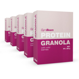 GymBeam Granola proteinowa z owocami leśnymi 5 x