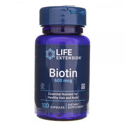 Life Extension Biotin 600mg 100 Caps