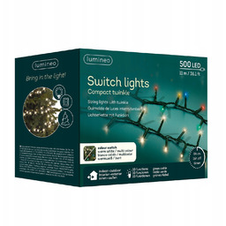 Lampki Choinkowe Compact 500LED/11M Ciepły Biały/Wielokolorowy Zewnętrzne