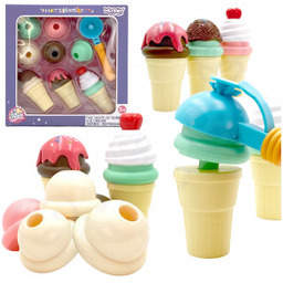 Zestaw do Robienia Lodów Układanka Lodziarnia 15 el