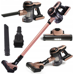 Odkurzacz Ręczny Bezprzewodowy Pionowy Hepa Turboszczotka Led Wieszak