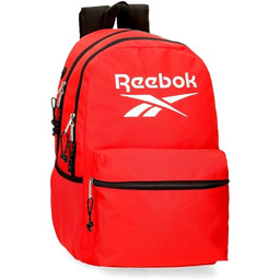 Reebok Boston, Czerwone, Mochila Escolar Doble Compartimento, podwójny