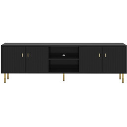 Szafka RTV PIANO 4D Czarna