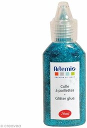 Glitter Glue 25 ml Niebieski