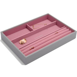 Stackers Organizer na bransoletki i pierścionki (szaro-różowy) Classic