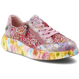 Laura Vita Sneakersy damskie, podwyższona podeszwa z wielokolorowym