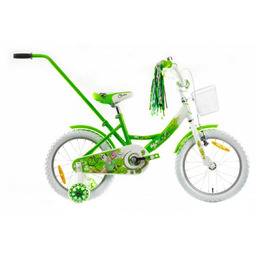Rower dziecięcy Rock Kids Clover 16" zielono-biały