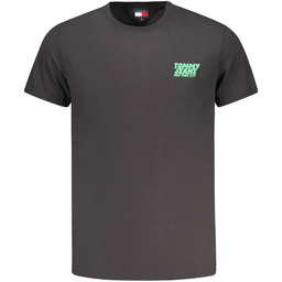 TOMMY HILFIGER KOSZULKA Z KRÓTKIM RĘKAWEM MĘSKA CZARNA