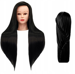 Główka treningowa Iza 90 cm black, włos termiczny