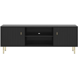 Szafka RTV PIANO 2D Czarna