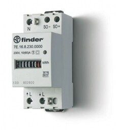 Licznik energii jednofazowy Finder 7E.16.8.230.0010 65A 230V AC