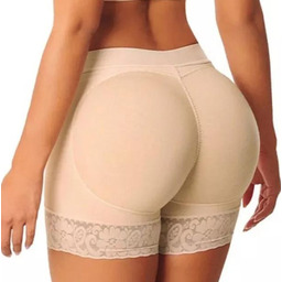Majtki Push Up Popraw Kształt Pupy Koronka Beżowe