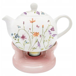 Dzbanek z podgrzewaczem z ceramiki Imbryk do podawania