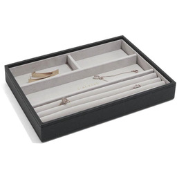 Stackers Organizer na bransoletki i pierścionki (czarny) Classic