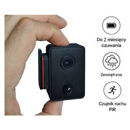 Mini kamera zewnętrzna 120 stopni z czujnikiem ruchu