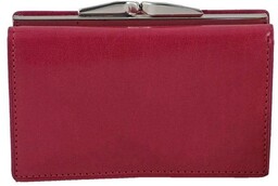 Portfel damski klasyczny skórzany - Czerwony