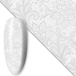 Folia transferowa do paznokci 80 cm White Nr