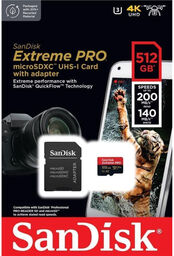 SanDisk SDSQXCD-512G-GN6MA - karta Extreme PRO microSDXC 512GB,