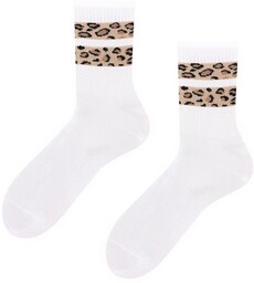 Todo Socks Stylowe, damskie skarpetki z Panterką Todo