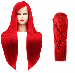 Główka treningowa Iza 80 cm red, włos termiczny+